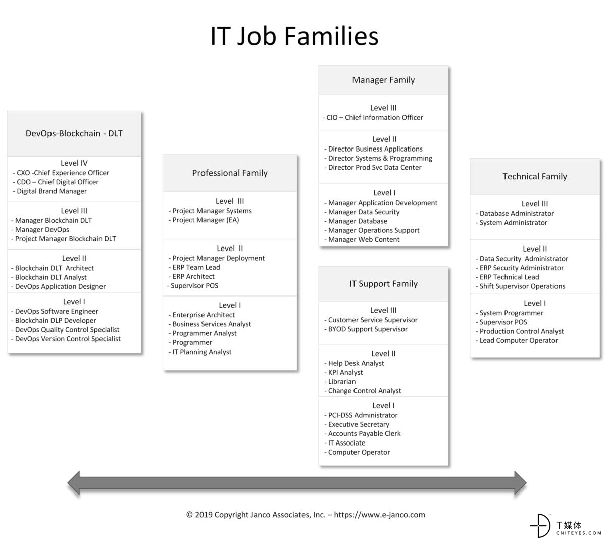 cw all job families with blockchain diagram by janco associates 2400x2150